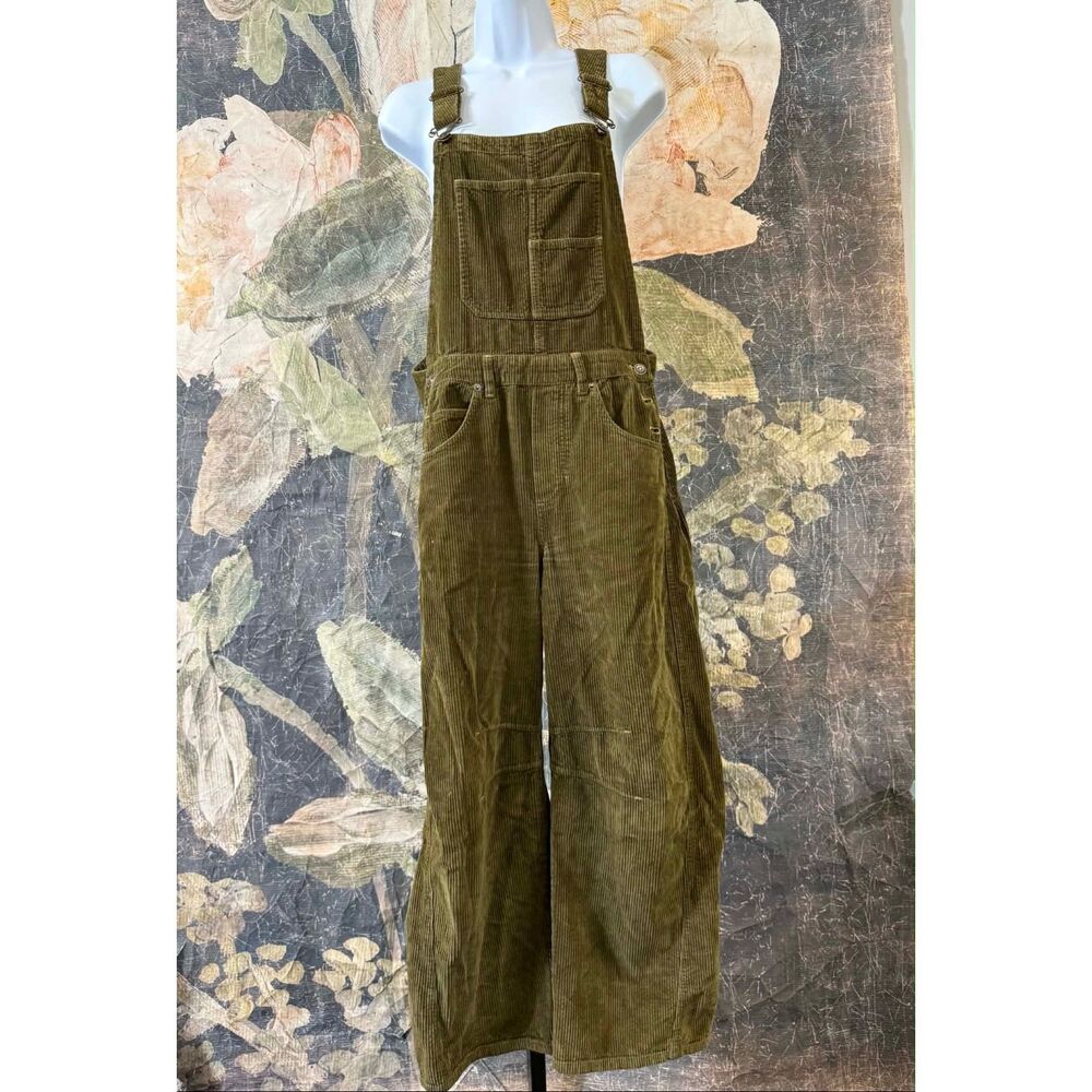 New Free People Good Luck Corduroy Overalls Size XS - Picture 11 of 16